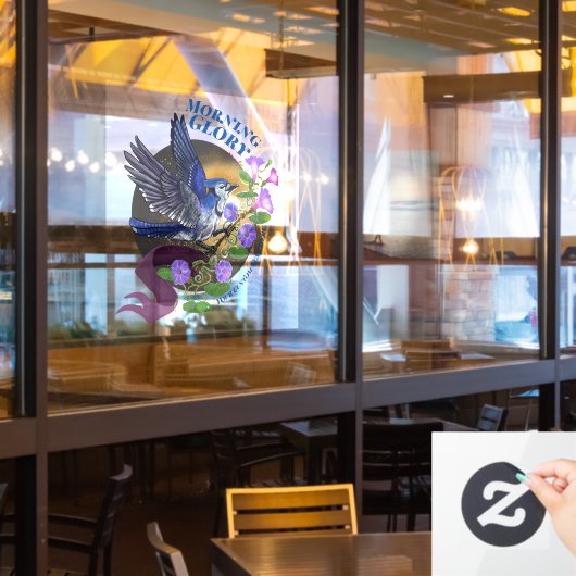 モーニンググローリーブルージェイカスタムウィンドウスキル ウィンドウサイン (レストラン窓)