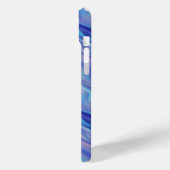 モーニンググローリーブルー波状テクスチャ Case-Mate iPhoneケース (裏面 / 左)