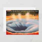 モーニンググローリープールイエローストーン国立公園 シーズンポストカード (正面/裏面)