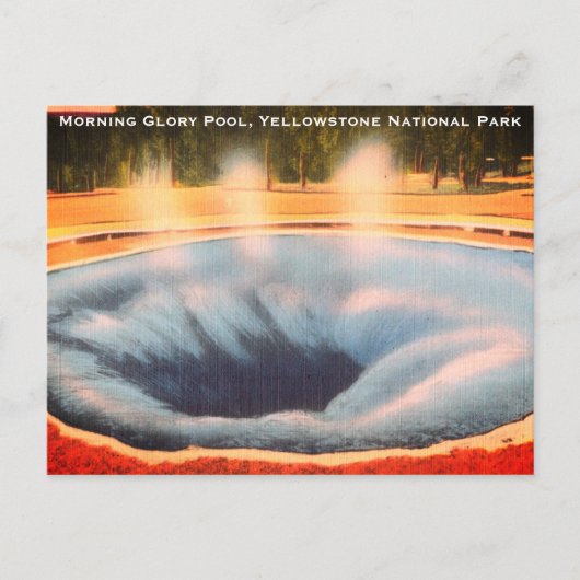 モーニンググローリープールイエローストーン国立公園 シーズンポストカード (正面)