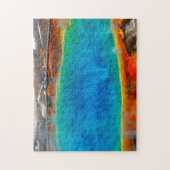 モーニンググローリープールイエローストーン。 ジグソーパズル (縦)