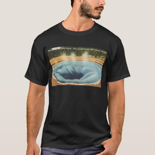 モーニンググローリープール,イエローストーン国立公園 Tシャツ (正面)