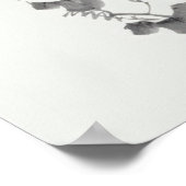 モーニンググローリー北斎日本のファインアート ポスター (角)