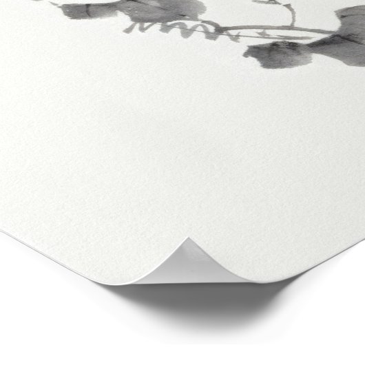 モーニンググローリー北斎日本のファインアート ポスター (角)