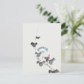 モーニンググローリー北斎日本のファインアート ポストカード (スタンド正面)