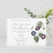 モーニンググローリー結婚式招待状 招待状 (スタンド正面)