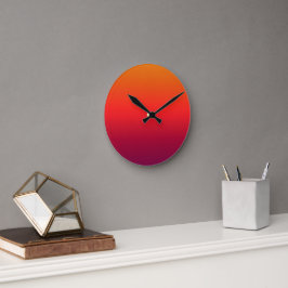 モーニンググローリー装飾用クッション ラウンド壁時計