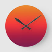 モーニンググローリー装飾用クッション ラウンド壁時計 (正面)