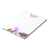 モーニンググローリー開花固定文字頭メモ帳 ノートパッド (回転)