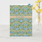 モーニンググローリー9月誕生日カードシスター カード (黄色い花)