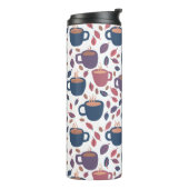 モーニングコーヒーかわいいカラフルおもしろいパターン タンブラー (回転左)