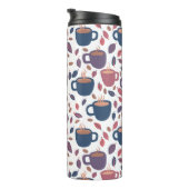 モーニングコーヒーかわいいカラフルおもしろいパターン タンブラー (回転右)