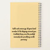 モーニングコーヒーと感謝の日記 ノートブック (裏面)