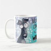 モーニングコーヒーと私のウィペット コーヒーマグカップ (左)