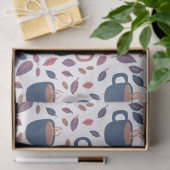 モーニングコーヒーキュートパターンパステルギフトカラフルプレゼント 薄葉紙 (ギフト)