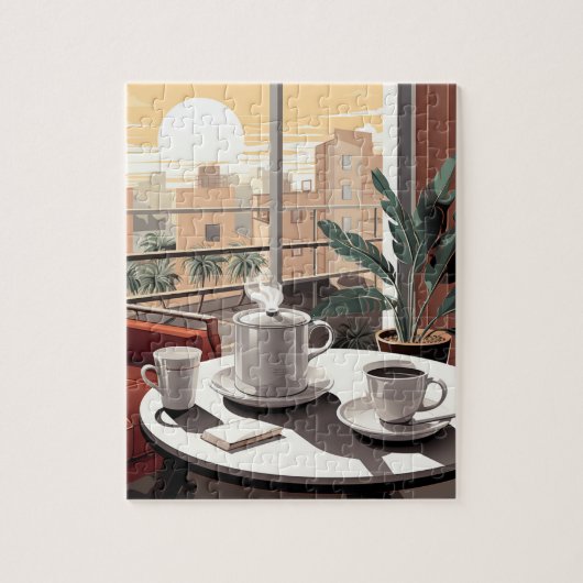 モーニングコーヒーパズル ジグソーパズル (縦)
