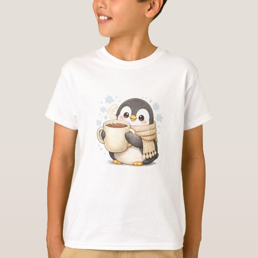 モーニングコーヒーペンギン Tシャツ (正面)