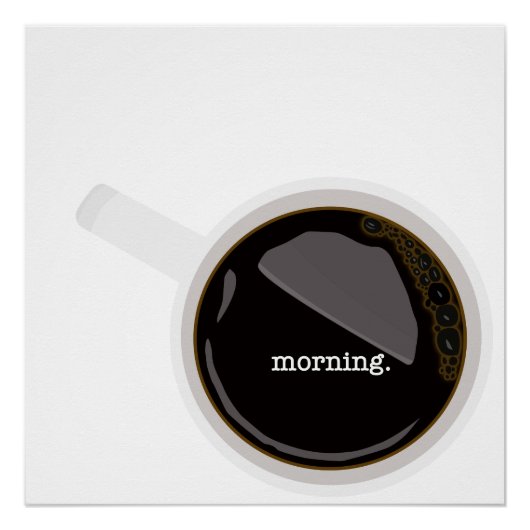 モーニングコーヒーポスター ポスター (正面)