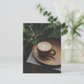 モーニングコーヒー飲料カフェインはがき ポストカード (スタンド正面)