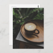 モーニングコーヒー飲料カフェインはがき ポストカード (正面/裏面)