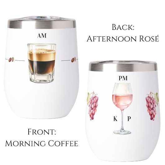 モーニングコーヒー + イブニング ロゼワインタイムタンブラー