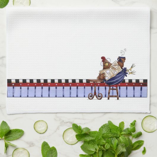 モーニングコーヒー – キッチンタオル (折り畳み)