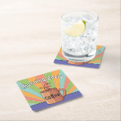 モーニングコーヒー スクエアペーパーコースター (インサイチュ)