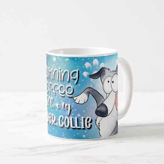 モーニングコーヒ縁どーー コーヒーマグカップ (正面右)