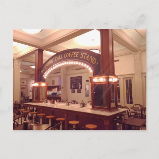 モーニングコールのコーヒー立場、ニュー・オーリンズのLA ポストカード (正面)