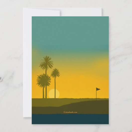 モーニングゴルファー招待状 招待状 (裏面)