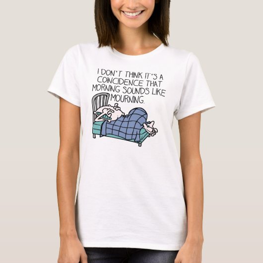 モーニングサウンドはモーニングに似てる面白いTシャツ Tシャツ (正面)