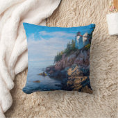 モーニングサンアットバスハーバーライトハウス クッション (ブランケット)