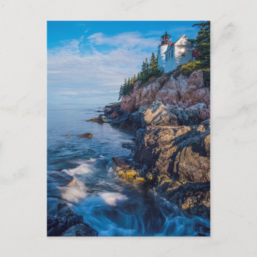 モーニングサンアットバスハーバーライトハウス ポストカード (正面)