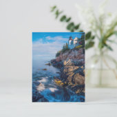 モーニングサンアットバスハーバーライトハウス ポストカード (スタンド正面)