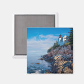 モーニングサンアットバスハーバーライトハウス マグネット (正面/裏面)