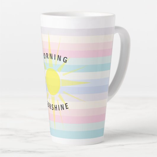 モーニングサンシャインカラフルラージラテマグ カフェラテマグ (右アングル)