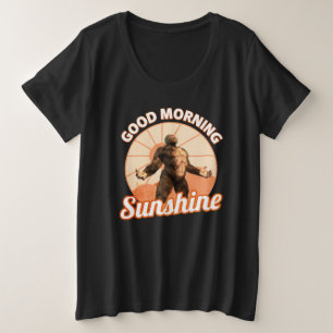 モーニングサンシャイン ビッグフット ユーモア プラスサイズTシャツ