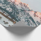 モーニングサンライズキャビンアットグランドテトンナショナルパーク ラッピングペーパー (角)