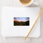 モーニングサンライズセドナアリゾナ砂漠 ラベル (インサイチュ)