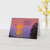 モーニングサンライズ誕生日（名前） カード (黄色い花)