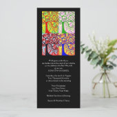 モーニングサービス招待状（細い長方形） 招待状 (スタンド正面)