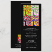 モーニングサービス招待状（細い長方形） 招待状 (正面/裏面)