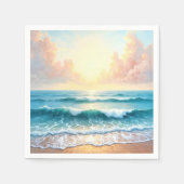 モーニングシースケープ スタンダードカクテルナプキン (正面)