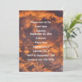 モーニングスカイと雲の自然 招待状 (スタンド正面)