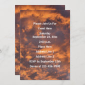 モーニングスカイと雲の自然 招待状 (正面/裏面)