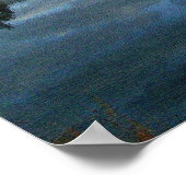 モーニングスカイ&レイク詩篇5:11,12プリント ポスター (角)