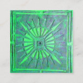 モーニングスターグリーン スクエア名刺 (裏面)