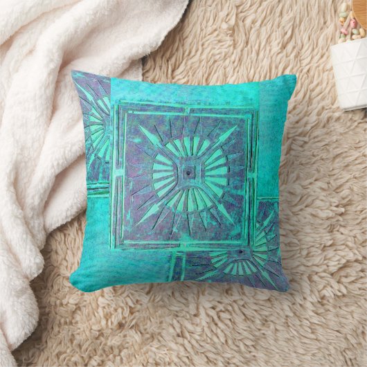 モーニングスター、アクアブルーターカーゼ クッション (ブランケット)