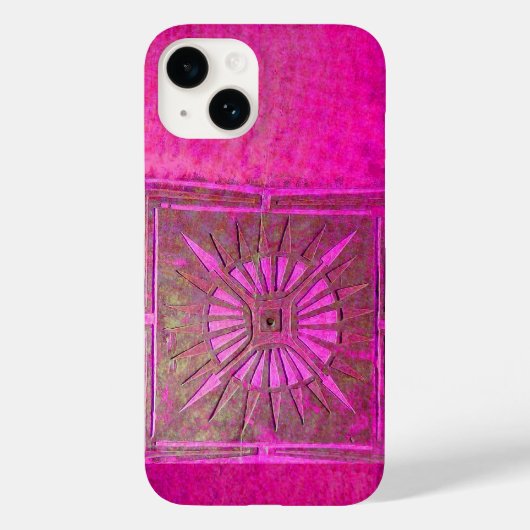 モーニングスター、ピンク、ブラック、明るい赤紫色 Case-Mate iPhoneケース (裏面)