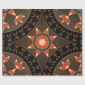 モーニングスター（ブラウン） ラッピングペーパー (フラット)